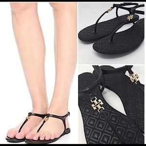Tory Burch Marion T-Strap Quilted Sandal